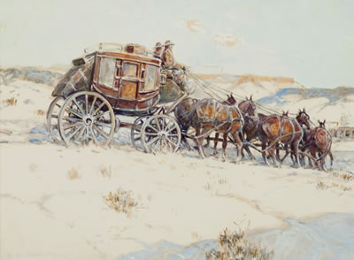 Stagecoach in Winter