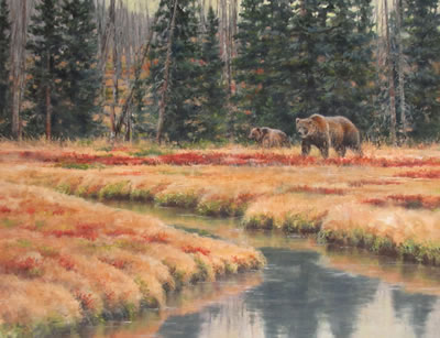 Sample artwork by Sarah Woods (Born 1956), known for wildlife other animal - View similar artists and auction records