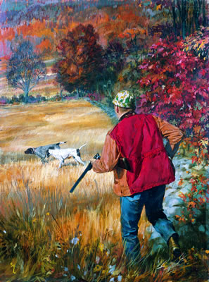Autumn Hunter and Pointers