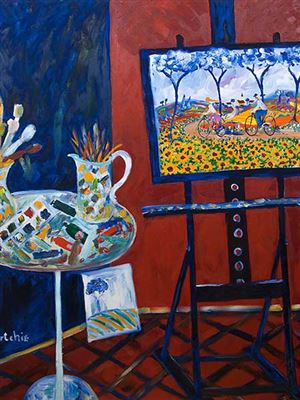 Artist's Studio by Portchie - Auction record, sale price, and art valuation. Compare with similar artists and explore comparable artworks.