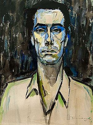 Portrait of Irmin Henkel: Self-portrait