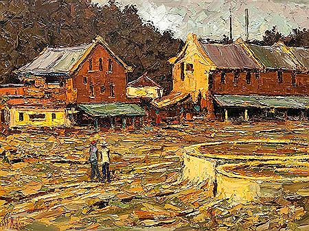 Figures & Buildings by De Wet Matthee - Auction record, sale price, and art valuation. Compare with similar artists and explore comparable artworks.