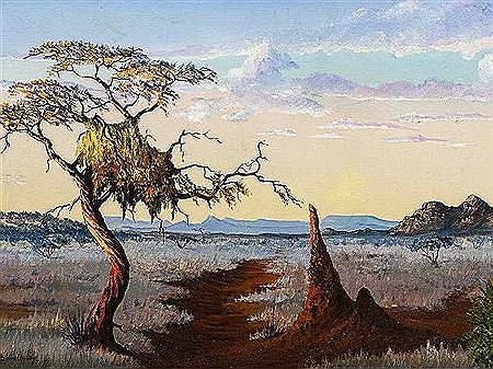 Bushveld Landscape with Anthill