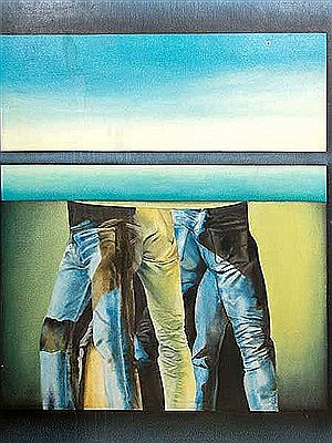 Abstract Composition with Denims