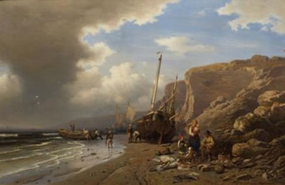 L'arrivée des pêcheurs by Fritz Hildebrandt - Auction record, sale price, and art valuation. Compare with similar artists and explore comparable artworks.
