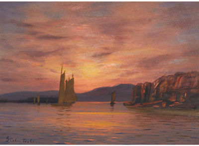 Sail Boats at Sunset