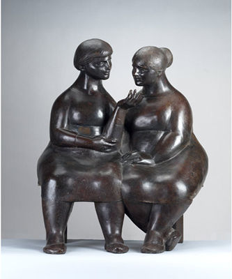 Sample artwork by Joe Rosenthal (Born 1921), known for tabletop figure sculpture, painting, prints, and illustration - View similar artists and auction records