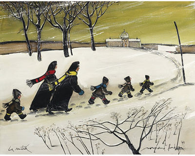 LA RENTREE by Normand Hudon - Auction record, sale price, and art valuation. Compare with similar artists and explore comparable artworks.