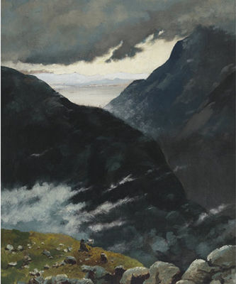 ARTIST SKETCHING IN THE ROCKY MOUNTAINS