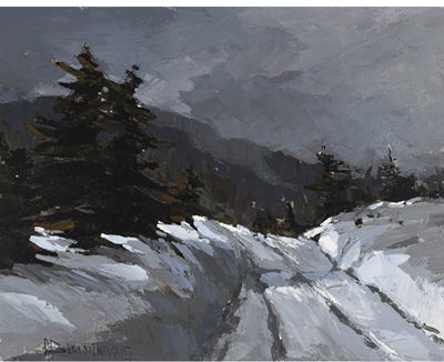 COUNTRY ROAD IN WINTER