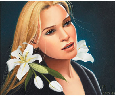 LA DAME AUX LYS by Ginette Beaulieu - Auction record, sale price, and art valuation. Compare with similar artists and explore comparable artworks.