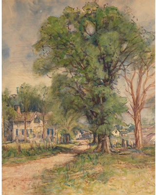 ROAD INTO THE VILLAGE