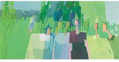 Sample artwork by Claude Sauthier (1929 - 2016), known for painting - View similar artists and auction records