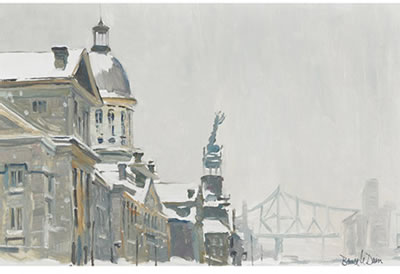 MARCHE BONSECOURS, LE VIEUX MONTREAL, FEB, 1976