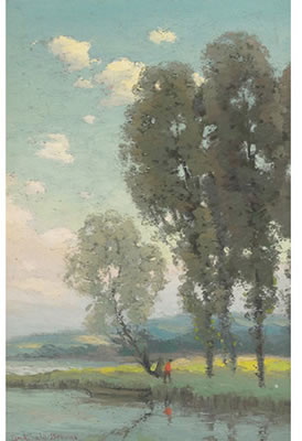 SUMMER AFTERNOON by Joseph Archibald Browne - Auction record, sale price, and art valuation. Compare with similar artists and explore comparable artworks.