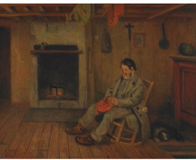 PERE GODBOUT, ILE D'ORLEANS by Charles Edouard Masson Huot - Auction record, sale price, and art valuation. Compare with similar artists and explore comparable artworks.