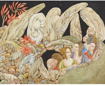 A COLLECTION OF FOUR WORKS OF VARIOUS SIZES