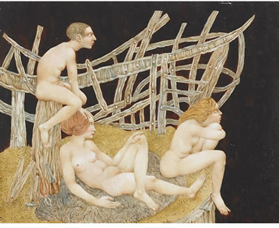 A COLLECTION OF FOUR WORKS OF VARIOUS SIZES