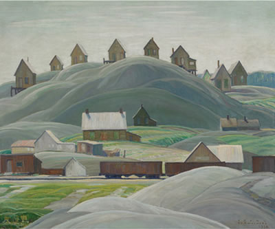 MILL HOUSES, WEST RIVER by Franklin H Carmichael - Auction record, sale price, and art valuation. Compare with similar artists and explore comparable artworks.