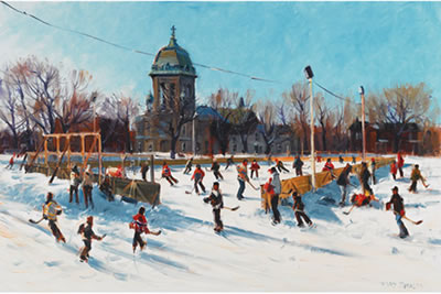 Sample artwork by Terry Tomalty (Born 1935), known for street scene, landscape, rural scene, still life, sports, children and genre painting - View similar artists and auction records