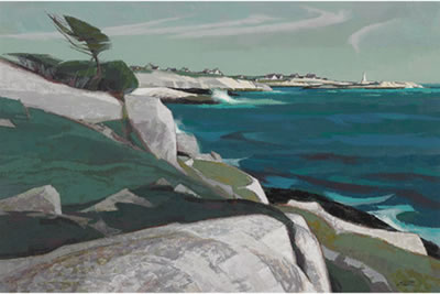 THE COVE, PEGGY'S COVE FROM THE ROCKS, N.S.