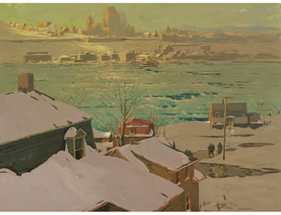 VIEW OF QUEBEC CITY FROM LEVIS