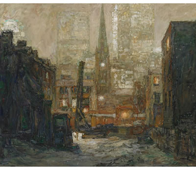 VIEW OF ST. JAMES FROM EXCAVATION SITE