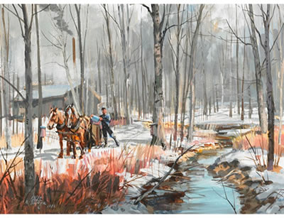 STREAM IN THE SUGARBUSH