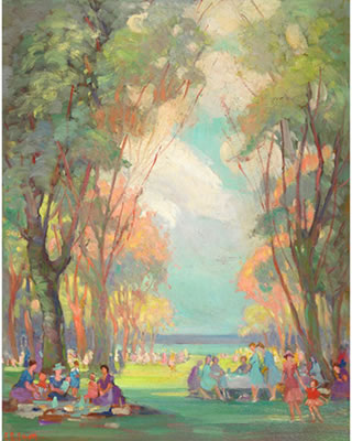 TORONTO ISLAND PICNIC by Emily Louise Orr Elliott - Auction record, sale price, and art valuation. Compare with similar artists and explore comparable artworks.