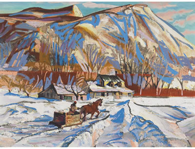 L'Hiver a St Hilaire by Albert Edward Cloutier - Auction record, sale price, and art valuation. Compare with similar artists and explore comparable artworks.