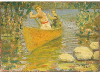 LADIES CANOEING
