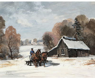 JANUARY MORNING by Peter Etril Snyder - Auction record, sale price, and art valuation. Compare with similar artists and explore comparable artworks.