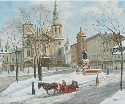 Sample artwork by Betty (Elizabeth) Baldwin (1889 - 1981), known for portrait, still life, landscape, figures, and rural scene painting, illustration, teaching - View similar artists and auction records