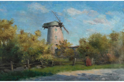 THE WINDMILL AT LACHINE by Edmond Dyonnet - Auction record, sale price, and art valuation. Compare with similar artists and explore comparable artworks.