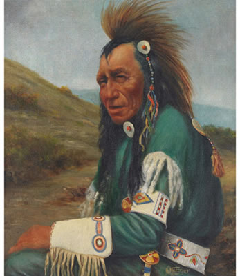 PORTRAIT OF A SEATED WARRIOR