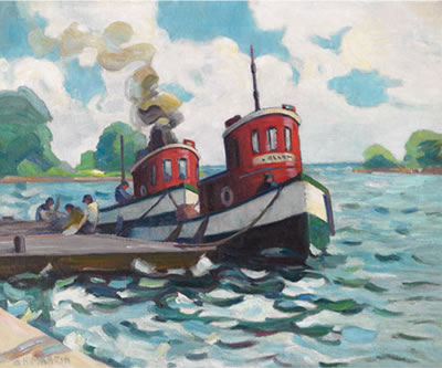 Sample artwork by Bernice Fenwick Martin (1912 - 1999), known for watercolor landscape painting, prints - View similar artists and auction records