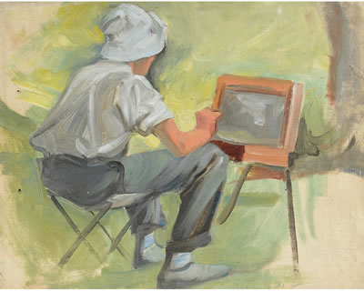 Portrait of Thomas Garland Greene: Self-portrait
