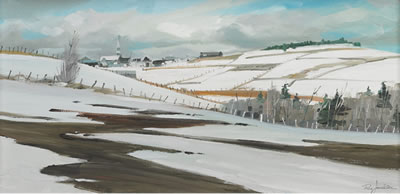 VILLE LES EBOULEMENTS by Ron Archibald (Ronald) Jamieson - Auction record, sale price, and art valuation. Compare with similar artists and explore comparable artworks.