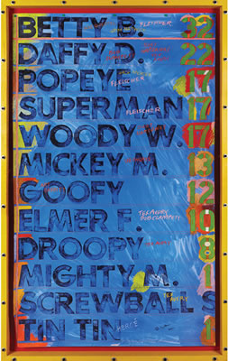 Sample artwork by Gregory Richard (Greg) Curnoe (1936 - 1992), known for painting images of bicycles and modernist figures - View similar artists and auction records