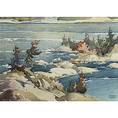 Sample artwork by William Hazard (1903 - 1987), known for landscape painting - View similar artists and auction records