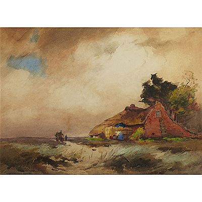HOUSE IN THE FENNS WITH FIGURES