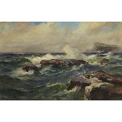 SEA COAST IN STORM