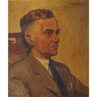 PORTRAIT OF A MAN by Thomas Reid (TR) MacDonald - Auction record, sale price, and art valuation. Compare with similar artists and explore comparable artworks.