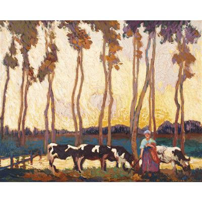 TENDING TO THE COWS