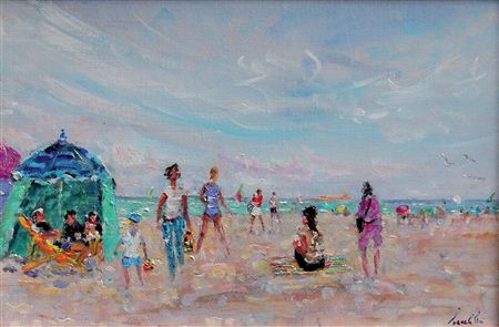Sur la plage de Deauville