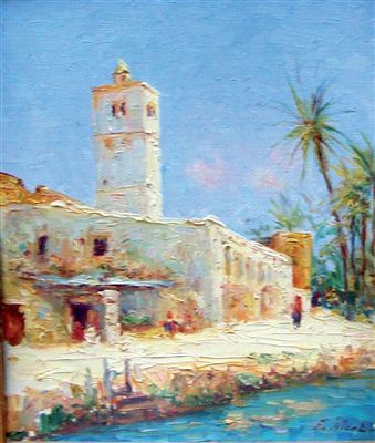 Village aux portes du désert by François Nicot - Auction record, sale price, and art valuation. Compare with similar artists and explore comparable artworks.