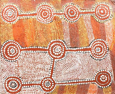 TINGARI DREAMING AT LAKE MACKAY by Nosepeg Tjunkata Tjupurrula - Auction record, sale price, and art valuation. Compare with similar artists and explore comparable artworks.