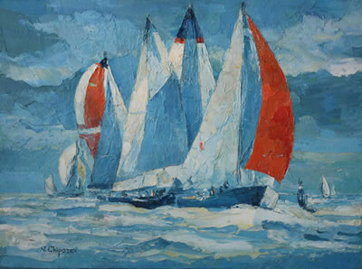 Regate by Valery Chiporev - Auction record, sale price, and art valuation. Compare with similar artists and explore comparable artworks.