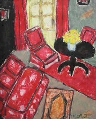 Intérieur rouge