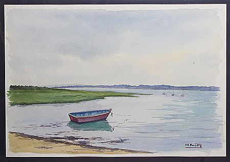 "Barque au mouillage"
